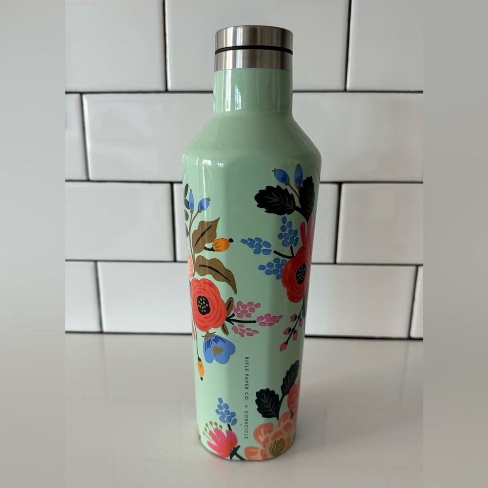 RIFLE PAPER CO X CORKCICLE,     16 oz. Canteen

Lively Floral (Mint)
